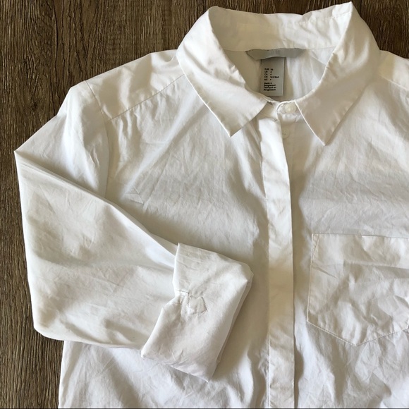 H&M White Button-Down Blouse - Picture 5 of 13